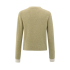 YAYA Cardigan with contrast details, pale olive green melange