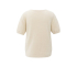 YAYA Fluffy cardigan overlaping short sleeve, chalk white
