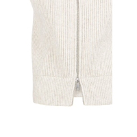 YAYA Sleeveless vest with zipper heather grey melange