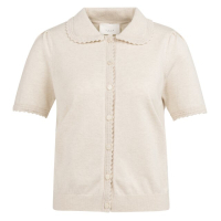YAYA Short sleeve cardigan kit beige melange