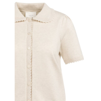 YAYA Short sleeve cardigan kit beige melange