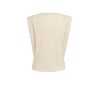 YAYA Shoulderdetail cardigan cloud creme white