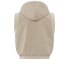 YAYA  Sleeveless cardigan with double hood, twill beige