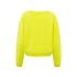 YAYA Sweatshirt with slub effect, neon yellow