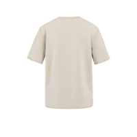 YAYA Sweatshirt with ribbed neck oxford tan brown