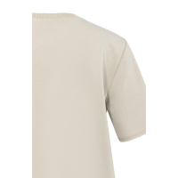 YAYA Sweatshirt with ribbed neck oxford tan brown