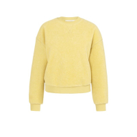 YAYA Teddy sweater dried moss green melange