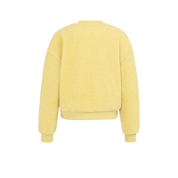 YAYA Teddy sweater dried moss green melange