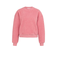 YAYA Teddy sweater rose red melange