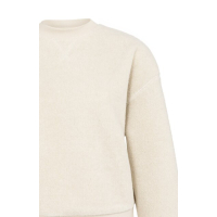 YAYA Teddy sweater heather grey melange