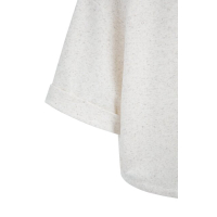 YAYA Short sleeve sweatshirt ivory white melange