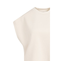 YAYA Sleeveless boxy sweatshirt cloud creme white