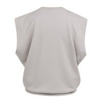 YAYA Mouwloos sweatshirt met v-hals gray