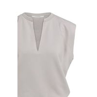 YAYA Mouwloos sweatshirt met v-hals gray