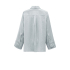 YAYA Satin crinkle wide sleeve blouse, light metal grey