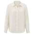 YAYA Striped shirt with tack detail, summer sand dessin