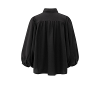 YAYA Blouse with balloon sleeves, black