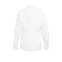 YAYA Poplin blouse with slit detail pure white