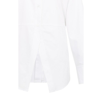 YAYA Poplin blouse with slit detail pure white