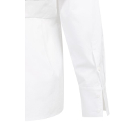 YAYA Poplin blouse with slit detail pure white
