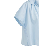 YAYA Sleeveless blouse with button light blue