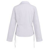 YAYA Blouse with side drawstrings grey