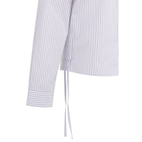 YAYA Blouse with side drawstrings grey