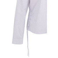 YAYA Blouse with side drawstrings grey