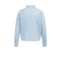 YAYA Batwing blouse with cut seams light blue
