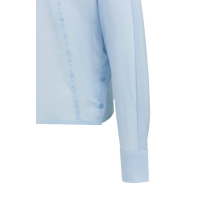 YAYA Batwing blouse with cut seams light blue