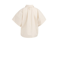 YAYA Blouse with sleeve detail cloud creme white