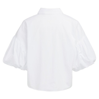 YAYA Blouse met volumineuze ballonmouwen pure white