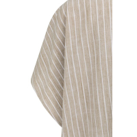 YAYA Gestreepte blouse met korte mouwen safari brown