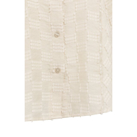 YAYA Jacquard blouse met korte mouwen beige