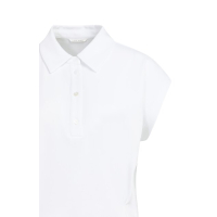 YAYA Jersey blouse with darts pure white