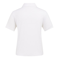 YAYA Jersey blouse met stikdetails pure white