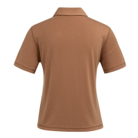 YAYA Jersey blouse met stikdetails rawhide brown