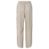 YAYA Woven structured trousers, silver lining beige