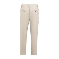 YAYA Trousers with waistband detail oxford tan brown melange