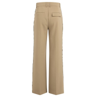 YAYA Trousers with stitches details khaki green