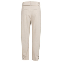 YAYA Trousers with double belt kit beige