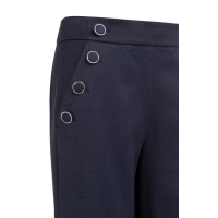 YAYA Trouses with buttons navy blazer blue