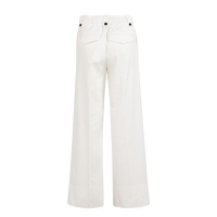 YAYA Woven trousers with drawcord off white
