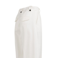 YAYA Woven trousers with drawcord off white