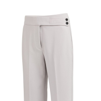 YAYA Trousers with waistband steel wool grey