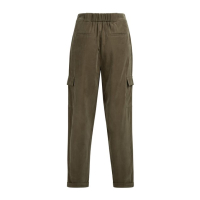 YAYA Woven straight leg cargo trousers army green