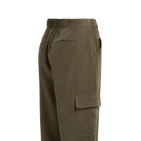 YAYA Woven straight leg cargo trousers army green