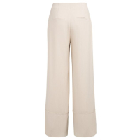 YAYA Woven linen mix wide leg trousers 