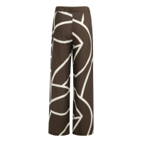 YAYA Woven printed wide leg trousers chocolate dessin