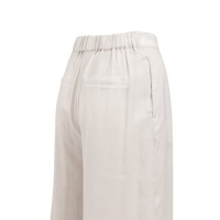 YAYA Wijde broek met deels elastische taille gray